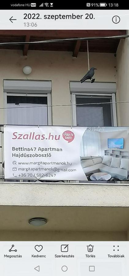 Bettina47 Apartman Hajdúszoboszló Eksteriør bilde